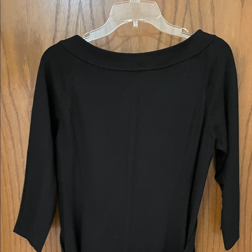 NINE WEST UGC Women’s Size 14 Classic Black 3/4 Sleeve Dress Round neckline - Picture 6 of 10